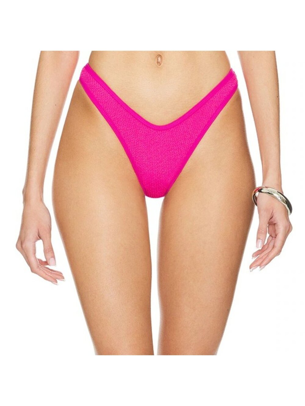 Good American Better Bikini Bottom GSW0080 Hot Pink Cheeky Bikini Bottom Size 4